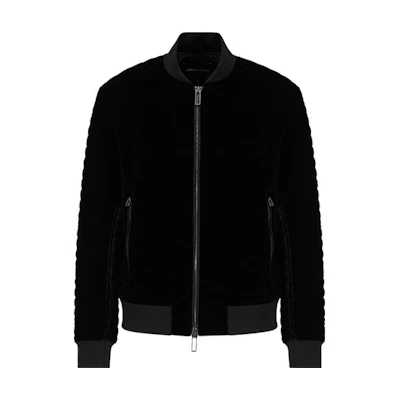 Emporio Armani FW21 Classic Eagle Logo Zip Jacket Men’s Black 6K1B76-1NYYZ-0999
