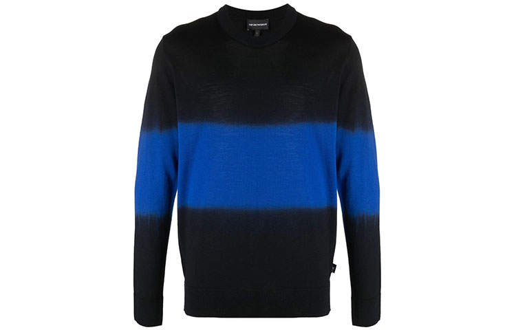 Emporio Armani FW21 Colorblock Wool Knit Pullover Sweater - Black 3K1MT4-1MD4Z-F013 圖 2