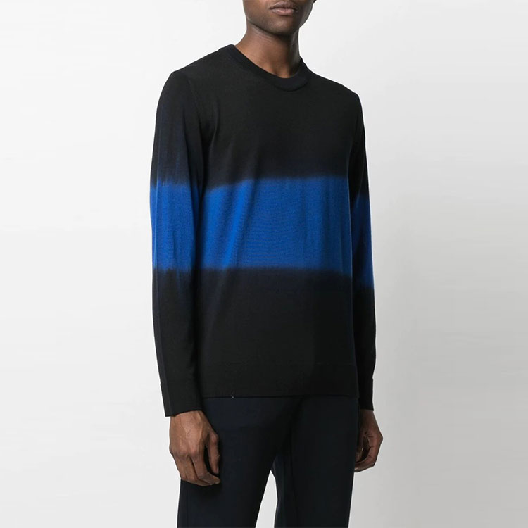 Emporio Armani FW21 Colorblock Wool Knit Pullover Sweater - Black 3K1MT4-1MD4Z-F013 圖 5