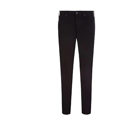 EMPORIO ARMANI FW21 Essentials Black Casual Jeans with Zipper. 8N1J06-1G0IZ-0005