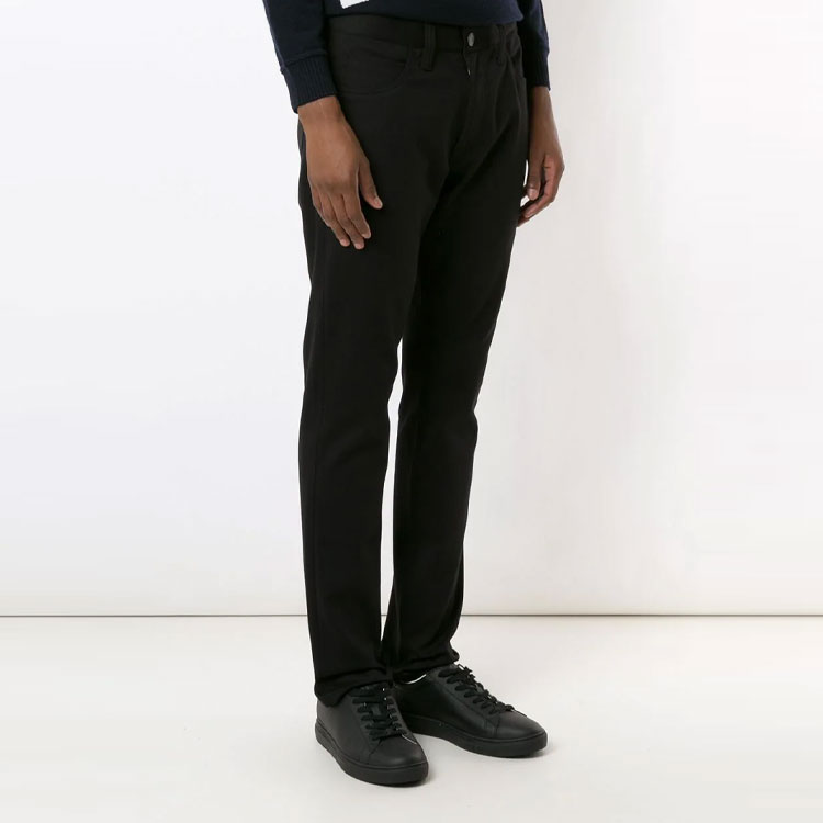 Purchase EMPORIO ARMANI FW21 Essentials Jeans Hitam Kasual dengan Ritsleting. 8N1J06-1G0IZ-0005