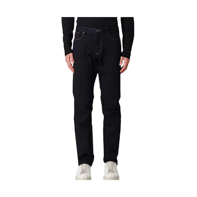Emporio Armani FW21 Essentials Solid Casual Denim Jeans Blue 8N1J06-1G0IZ-0941