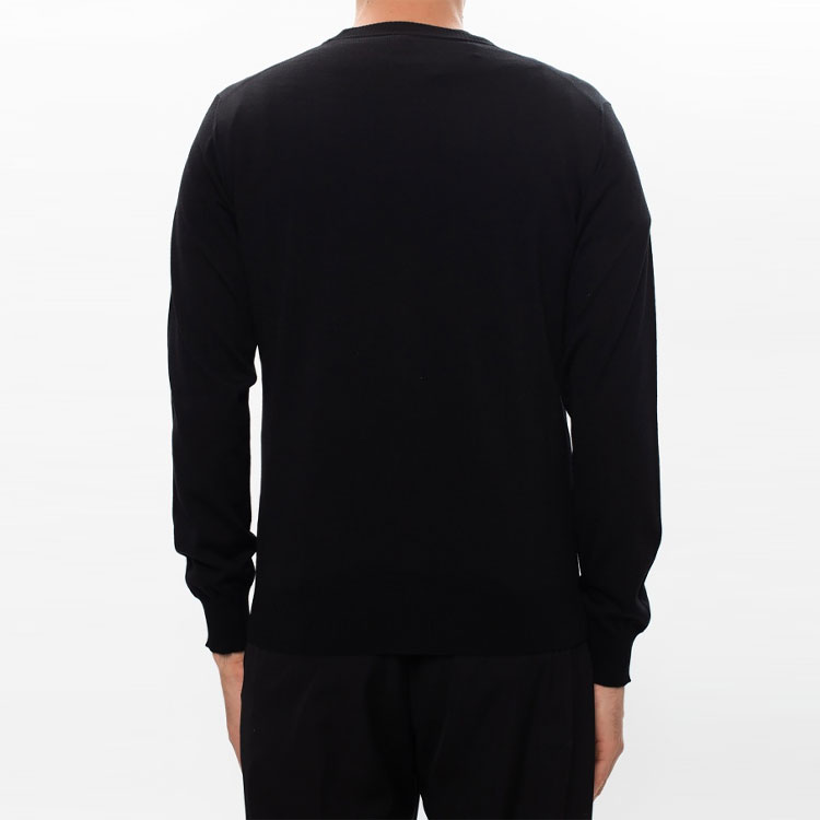Details for EMPORIO ARMANI FW21 黑色标志V领羊毛针织衫 Essentials 系列毛衣. 8N1E21-1M67Z-0999
