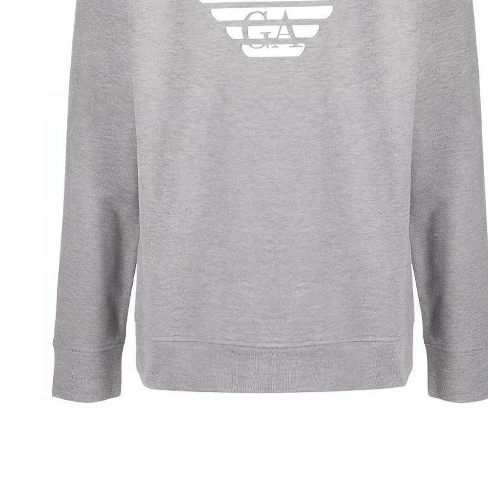 Emporio Armani FW21 Essentials Logo Print Grey Long Sleeve Sweatshirt 8N1MR6-1JRIZ-F606 圖 7