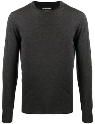 EMPORIO ARMANI FW21 Kelabu Wool Pullover Crewneck Sweater Lelaki. 8N1M42-1M67Z-0629 Order EMPORIO ARMANI FW21 Kelabu Wool Pullover Crewneck Sweater Lelaki. 8N1M42-1M67Z-0629