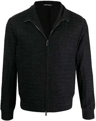 Emporio Armani FW21 千鳥格紋拉鍊飛行夾克 男款 黑色 B1R290-B1D10-632 Buy Emporio Armani FW21 千鳥格紋拉鍊飛行夾克 男款 黑色 B1R290-B1D10-632