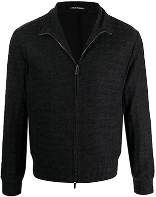 Emporio Armani FW21 千鳥格紋拉鍊飛行夾克 男款 黑色 B1R290-B1D10-632 Order Emporio Armani FW21 千鳥格紋拉鍊飛行夾克 男款 黑色 B1R290-B1D10-632