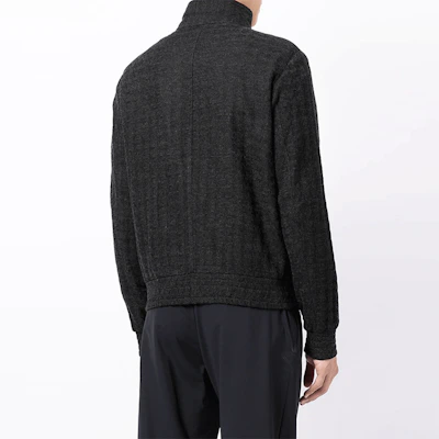 Emporio Armani FW21 千鳥格紋拉鍊飛行夾克 男款 黑色 B1R290-B1D10-632 Shop Emporio Armani FW21 千鳥格紋拉鍊飛行夾克 男款 黑色 B1R290-B1D10-632