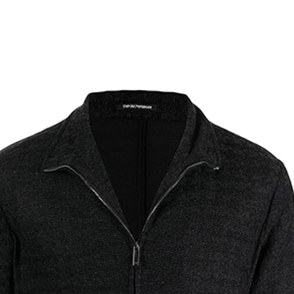 Details for Emporio Armani FW21 千鳥格紋拉鍊飛行夾克 男款 黑色 B1R290-B1D10-632