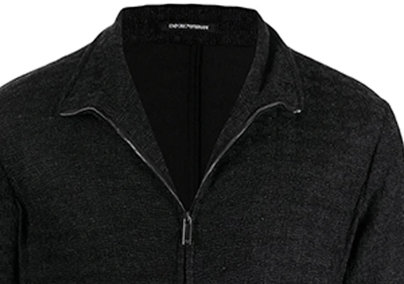 Emporio Armani FW21 千鳥格紋拉鍊飛行夾克 男款 黑色 B1R290-B1D10-632 Details for Emporio Armani FW21 千鳥格紋拉鍊飛行夾克 男款 黑色 B1R290-B1D10-632