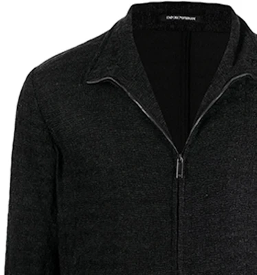 Emporio Armani FW21 千鳥格紋拉鍊飛行夾克 男款 黑色 B1R290-B1D10-632 Sizing Emporio Armani FW21 千鳥格紋拉鍊飛行夾克 男款 黑色 B1R290-B1D10-632