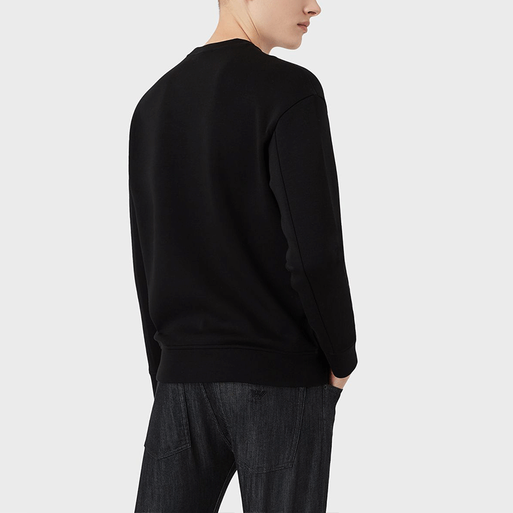 Emporio Armani FW21 Knit Sweatshirt with Logo Embroidery - Black 6K1M971-JHSZ1-0999 圖 4
