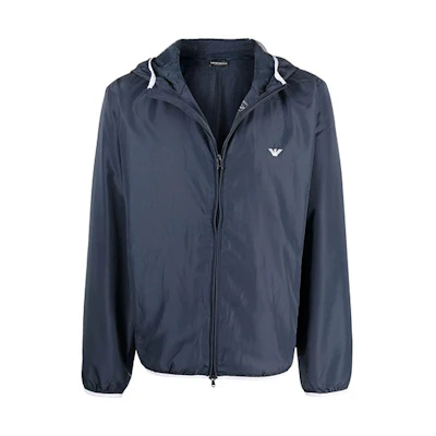 Emporio Armani FW21 Lightweight Logo Jacket - Blue 2118069-P4630-6935