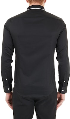 Emporio Armani FW21 黑色標誌長袖棉質襯衫 3K1CP8-1NXRZ-0999 Details for Emporio Armani FW21 黑色標誌長袖棉質襯衫 3K1CP8-1NXRZ-0999