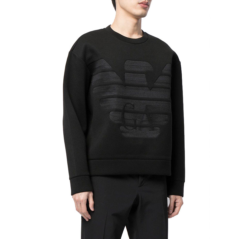 Emporio Armani FW21 Logo Crewneck Long Sleeve Sweatshirt Black 3K1MD5-1JUWZ-0029 圖 3
