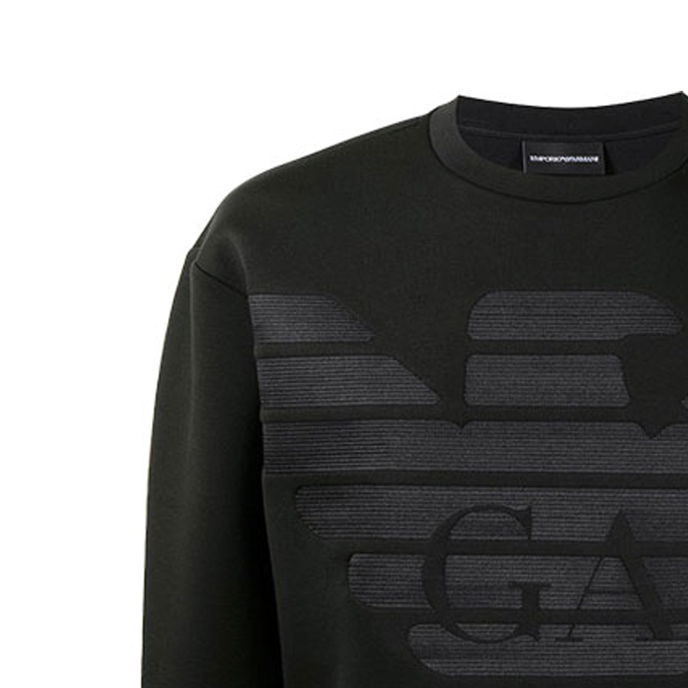 Emporio Armani FW21 Logo Crewneck Long Sleeve Sweatshirt Black 3K1MD5-1JUWZ-0029 圖 5