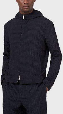 Emporio Armani FW21 深藍色連帽外套。 B1R410-B1306-922 Shop Emporio Armani FW21 深藍色連帽外套。 B1R410-B1306-922