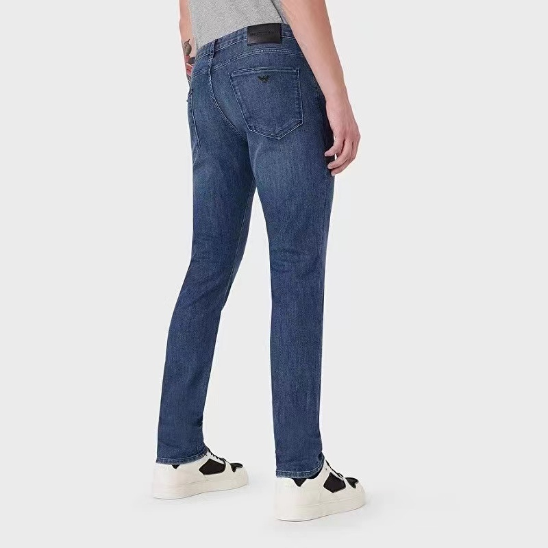 Emporio Armani FW21 Logo Mid-Rise Straight Fit Jeans Blue 8N1J06-1D85Z-0943 圖 5
