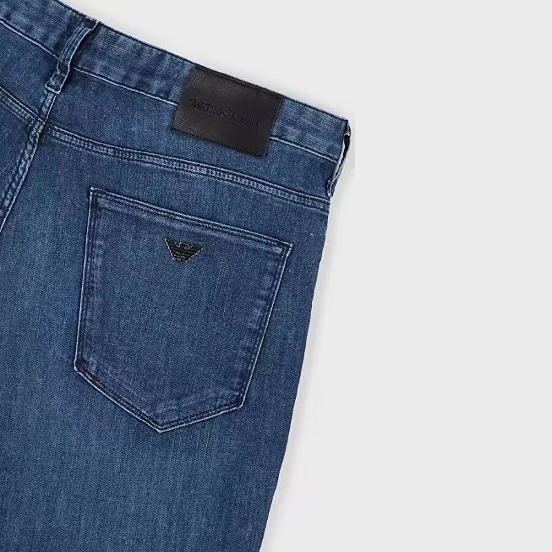 Emporio Armani FW21 Logo Mid-Rise Straight Fit Jeans Blue 8N1J06-1D85Z-0943 圖 6