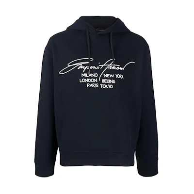 Emporio Armani FW21 Logo Print Hoodie Fashion 6K1M92-1JQKZ-0978