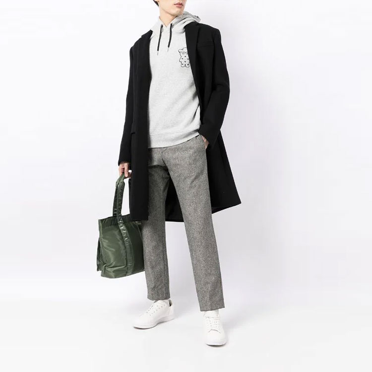 Lookbook Emporio Armani FW21 徽標印花連帽衫 灰色 6K1MG3-1JHSZ-0616