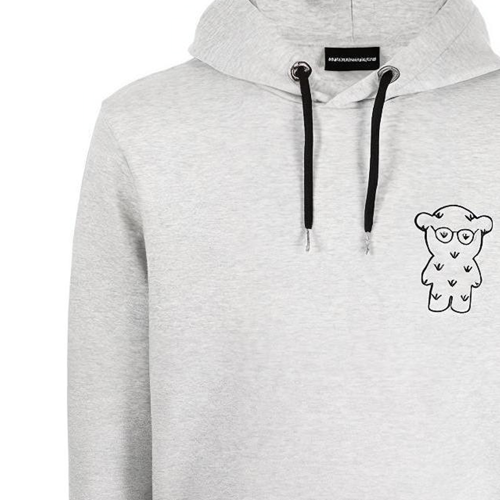 Details for Emporio Armani FW21 徽標印花連帽衫 灰色 6K1MG3-1JHSZ-0616