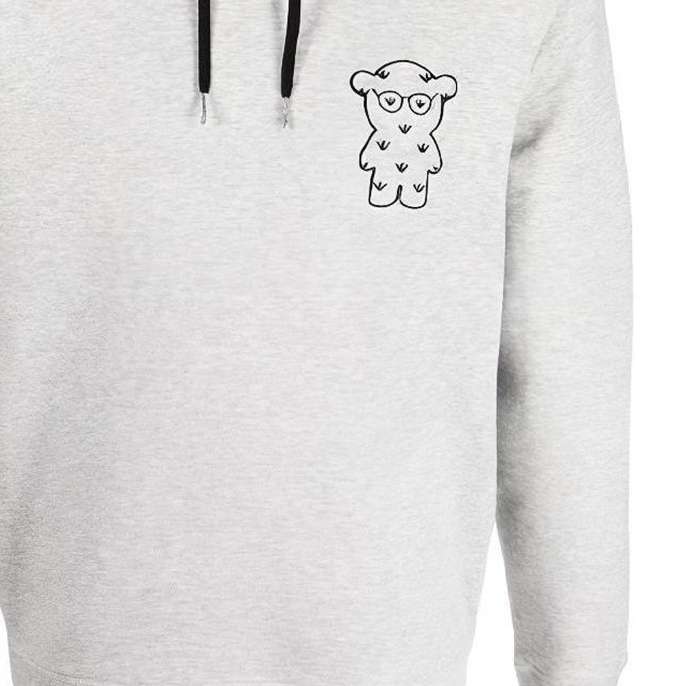 Sizing Emporio Armani FW21 徽標印花連帽衫 灰色 6K1MG3-1JHSZ-0616