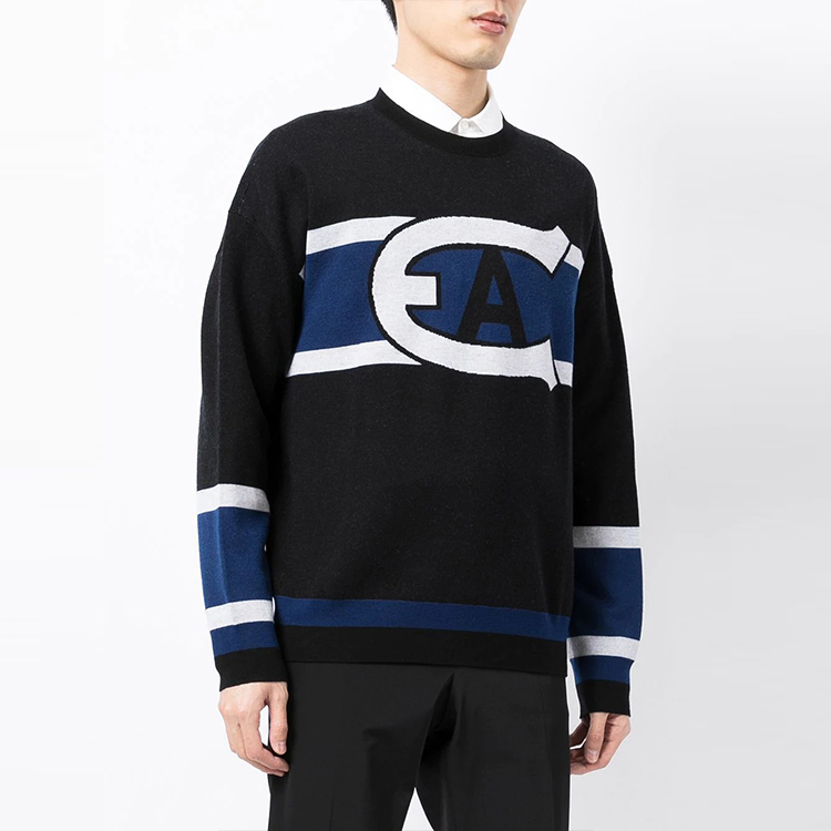 Emporio Armani FW21 Logo Print Wool Sweater Black 6K1MXA-1MSRZ-0999 圖 4