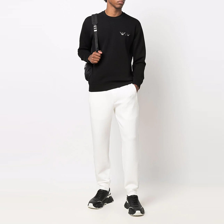 Emporio Armani FW21 Logo Pullover Casual Long-Sleeve Sweatshirt Navy Men. 6K1M75-1JHSZ-0920 圖 3