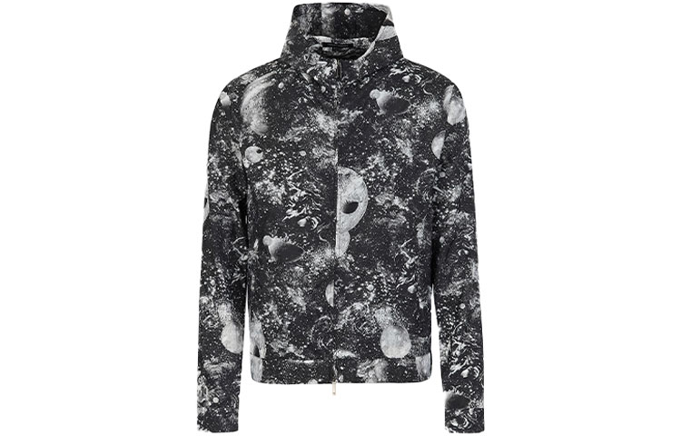 Order EMPORIO ARMANI FW21 星空印花标志黑色夹克外套 B1R410-B1017-991