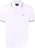Emporio Armani FW21 Logo Striped Short Sleeve Polo Shirt White 8N1FB3-1JPTZ-0100 Emporio Armani FW21 Logo Striped Short Sleeve Polo Shirt White 8N1FB3-1JPTZ-0100