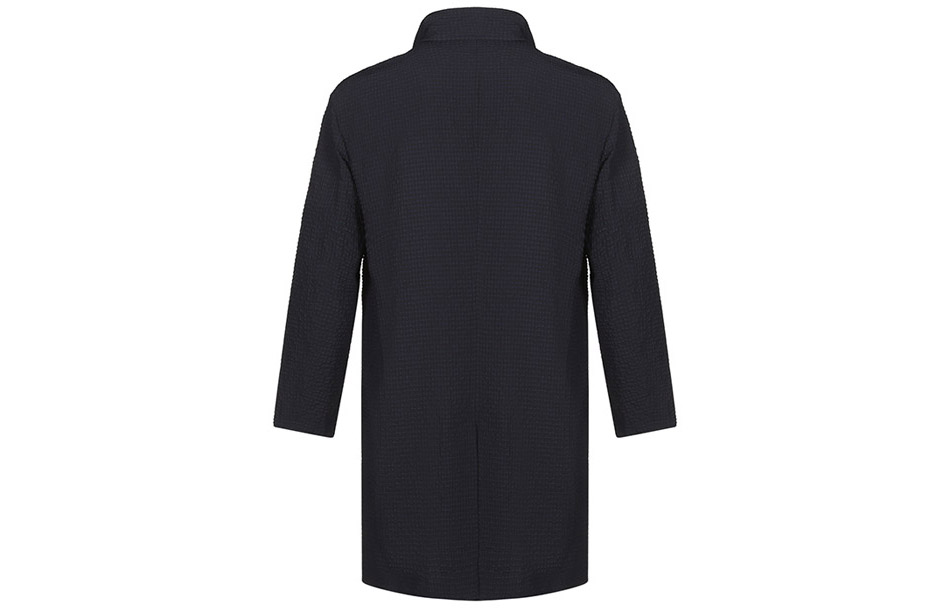 Lookbook EMPORIO ARMANI FW21中長款拉鍊薄外套 - 海軍藍 B1L210-B1306-922