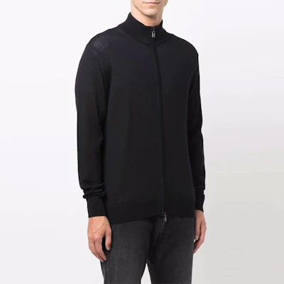 EMPORIO ARMANI FW21 Minimalist Navy Blue Knit Zipper Sweater for Men. 8N1MUZ-1MJXZ-0920 Shop EMPORIO ARMANI FW21 Minimalist Navy Blue Knit Zipper Sweater for Men. 8N1MUZ-1MJXZ-0920