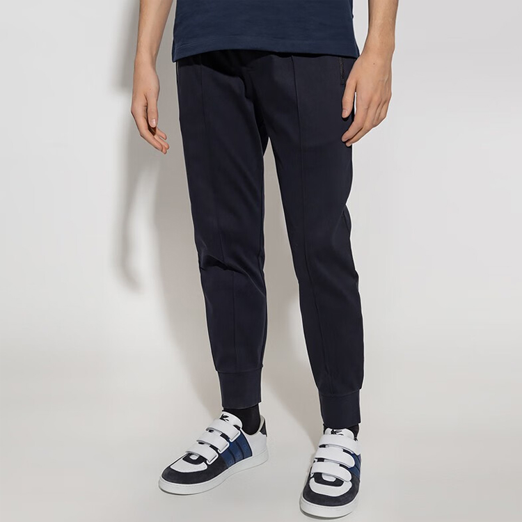 Purchase Emporio Armani FW21 Navy Blue Side Zipper Pocket Sweatpants 8N1P72-1JBTZ-0920