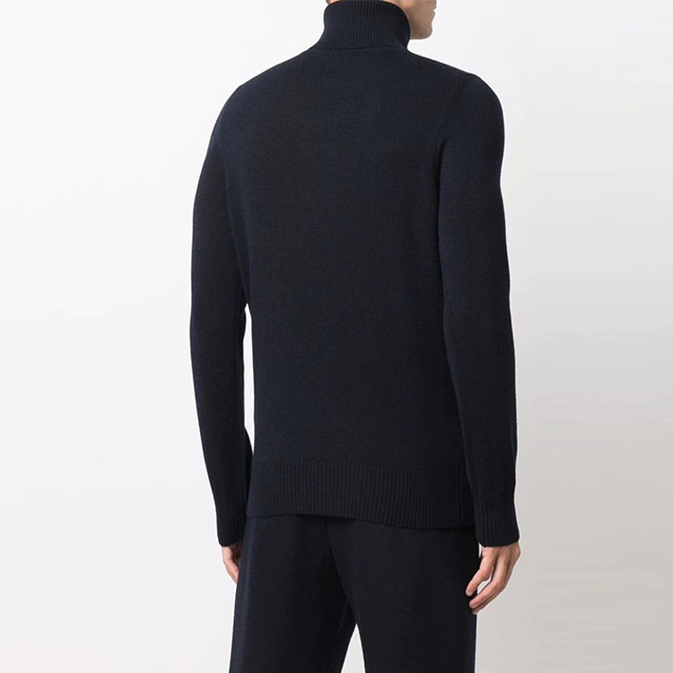 Purchase 엠포리오 아르마니 FW21 네이비 블루 솔리드 컬러 터틀넥 니트 스웨터 8N1M46-1M71Z-0922