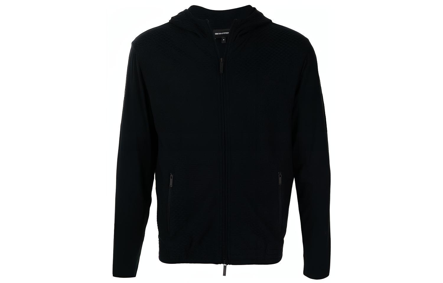 Emporio Armani FW21 Navy Zip-Up Hoodie Jacket 3K1B7Q-1JM9Z-0135