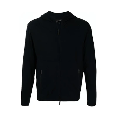 Emporio Armani FW21 Navy Zip-Up Hoodie Jacket 3K1B7Q-1JM9Z-0135