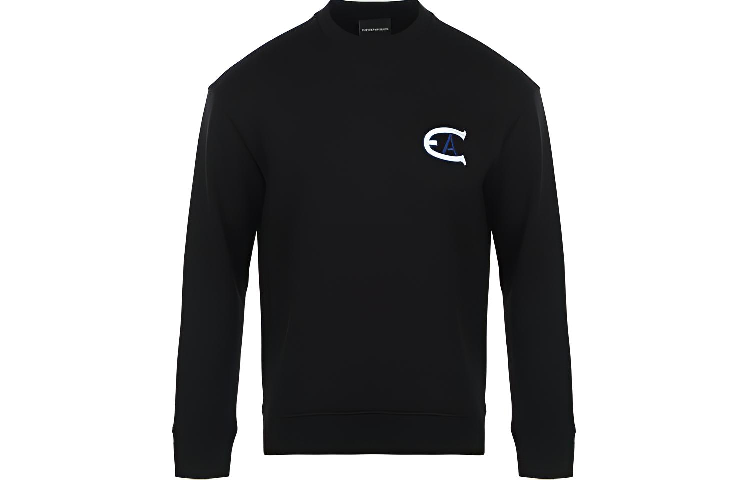 Emporio Armani FW21 Pullover Sweatshirt Black () 6K1MB6-1JHSZ-0999