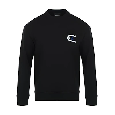 Emporio Armani FW21 Pullover Sweatshirt Black () 6K1MB6-1JHSZ-0999