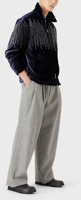 Emporio Armani FW21 翻轉刺繡休閒拉鍊棉外套 藍色 B1R710-B1186-997 Shop Emporio Armani FW21 翻轉刺繡休閒拉鍊棉外套 藍色 B1R710-B1186-997