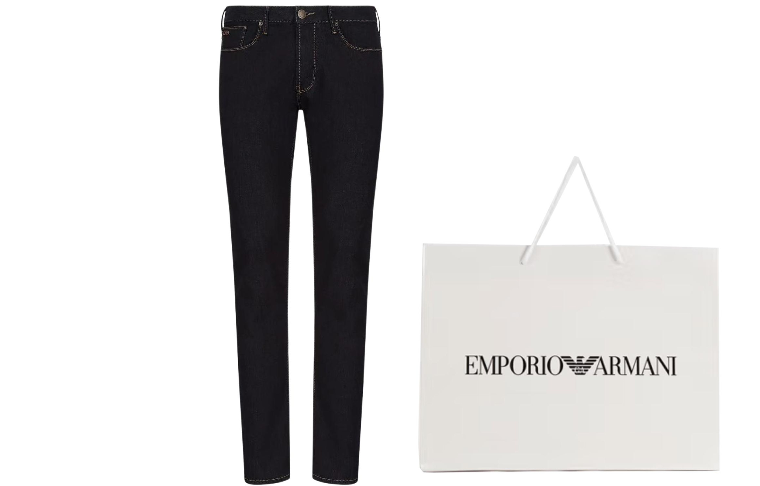 EMPORIO ARMANI FW21 Slim Fit Eagle Logo Denim Jeans Blue 8N1J06-1G0LZ-0941 圖 3