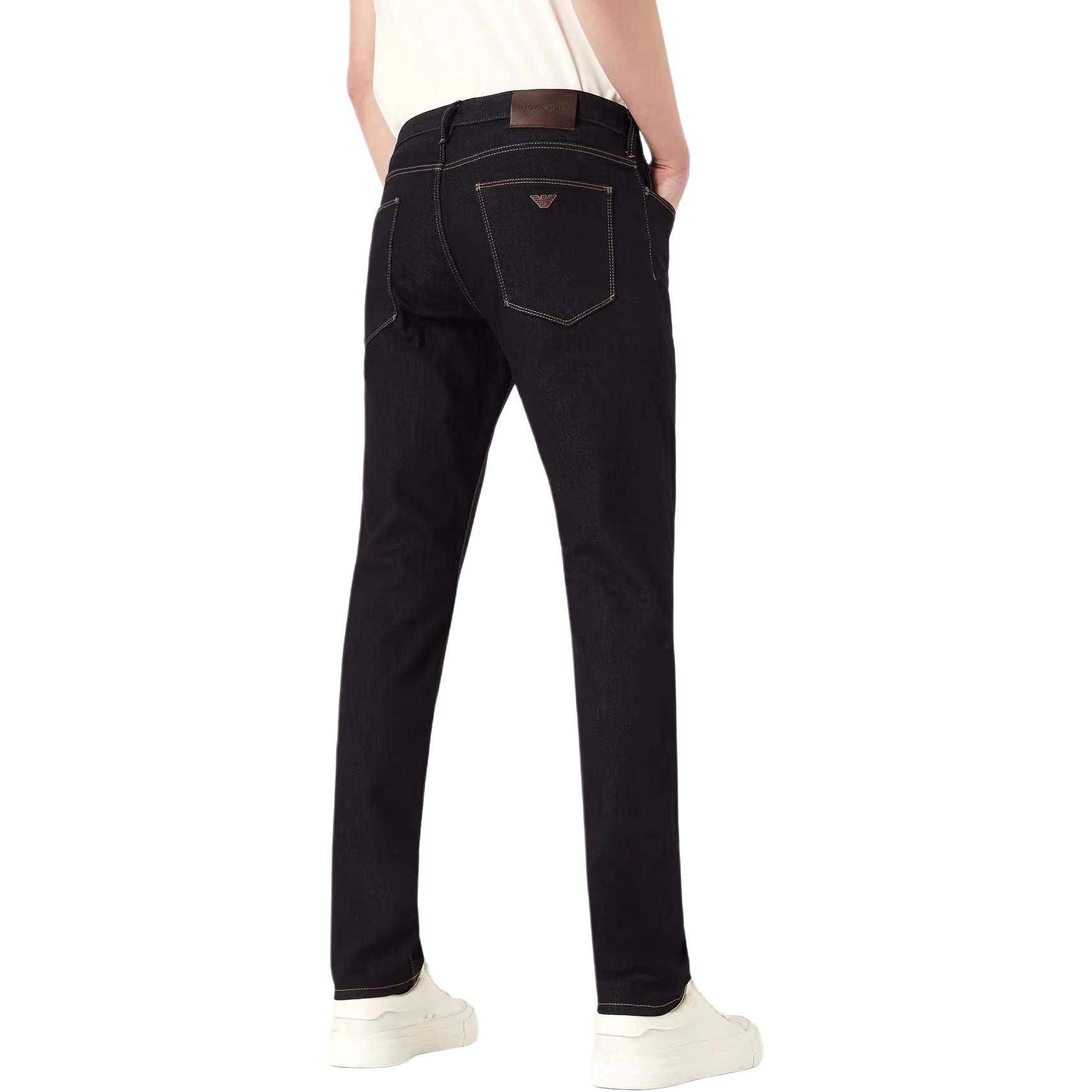 EMPORIO ARMANI FW21 Slim Fit Eagle Logo Denim Jeans Blue 8N1J06-1G0LZ-0941 圖 5