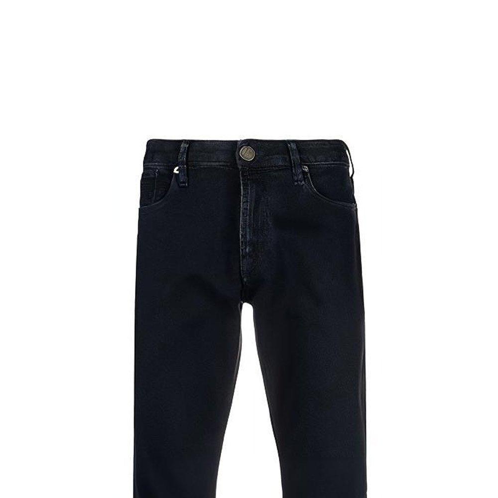 Details for EMPORIO ARMANI FW21 Slim Fit Jeans Logo - Biru. 8N1J06-1G0IZ-0942