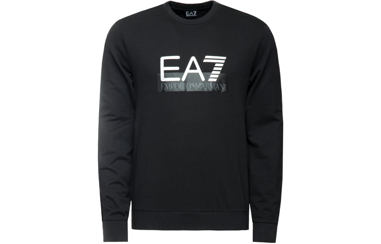 Emporio Armani FW21 Slim Fit Logo Long Sleeve Sweatshirt Black () 6GPM60-PJ05Z-1200