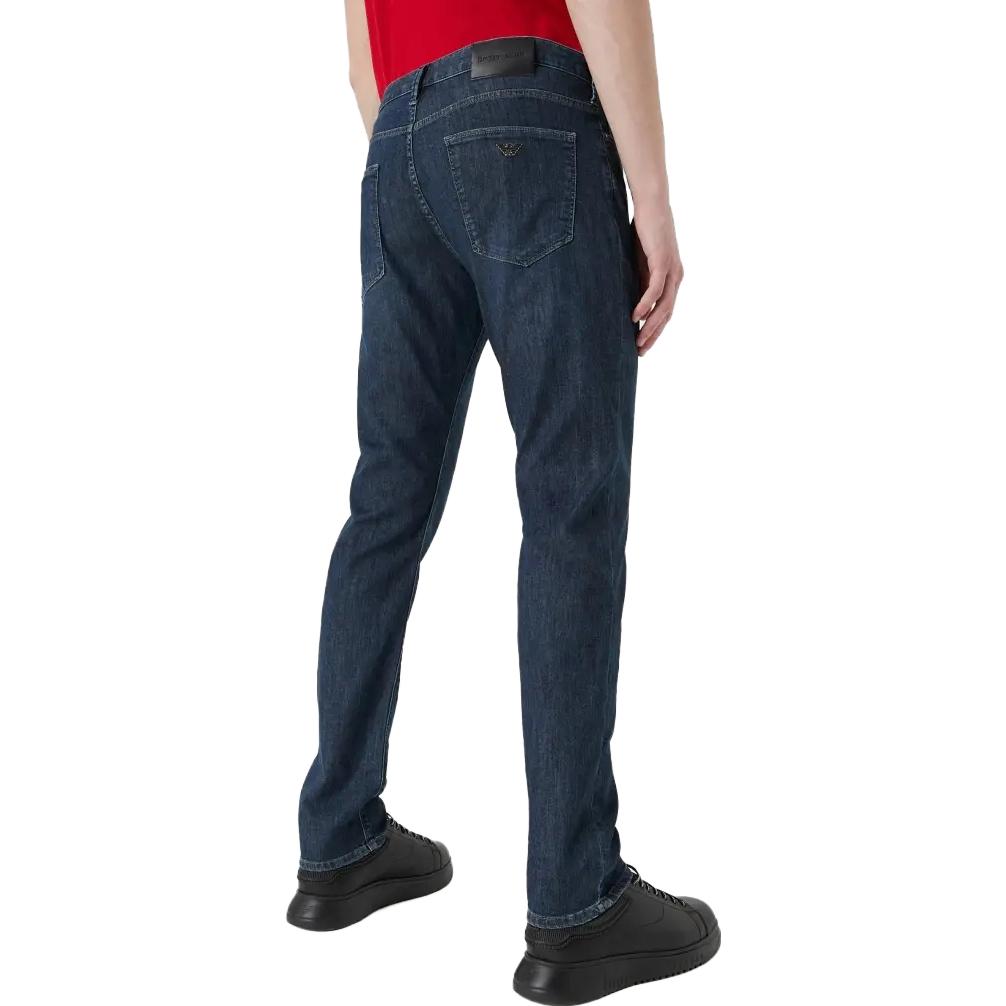 Details for Emporio Armani FW21 Jeans Lelaki Slim Fit Warna Biru Denim. 8N1J06-1D85Z-0942