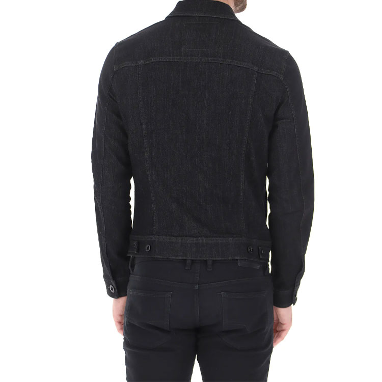 Emporio Armani FW21 Solid Black Denim Jacket for Men. 8N1B95-1DV7Z-0005 圖 4