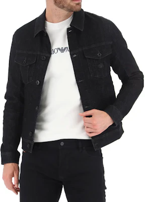 Emporio Armani FW21 黑色牛仔外套 男款 8N1B95-1DV7Z-0005 Details for Emporio Armani FW21 黑色牛仔外套 男款 8N1B95-1DV7Z-0005