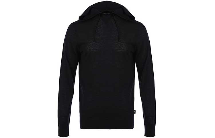 Emporio Armani FW21 Solid Knit Hoodie Long Sleeve Navy Blue 8N1MUW-1MJWZ-0920