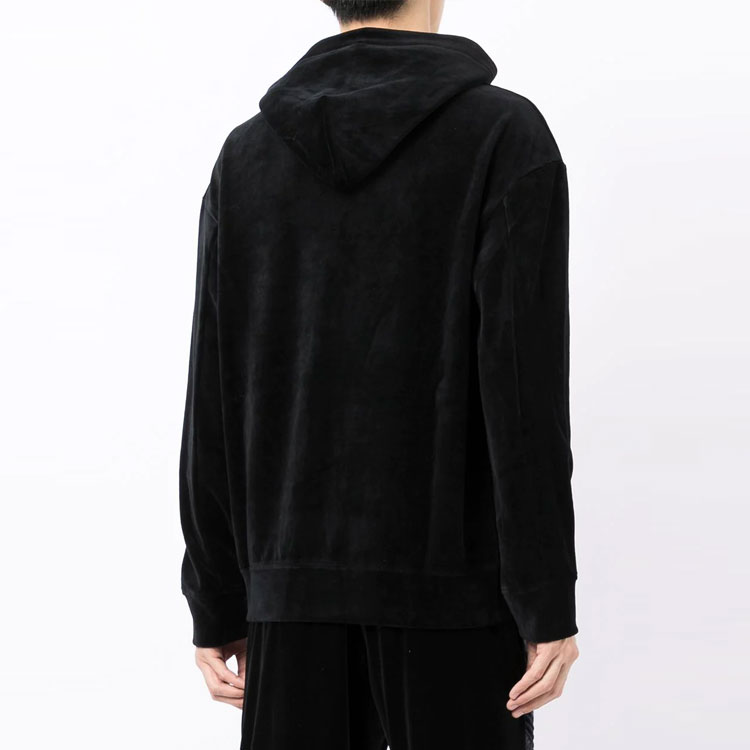 Emporio Armani FW21 Velvet Logo Hoodie Black 6K1M89-1JDPZ-0999 圖 5