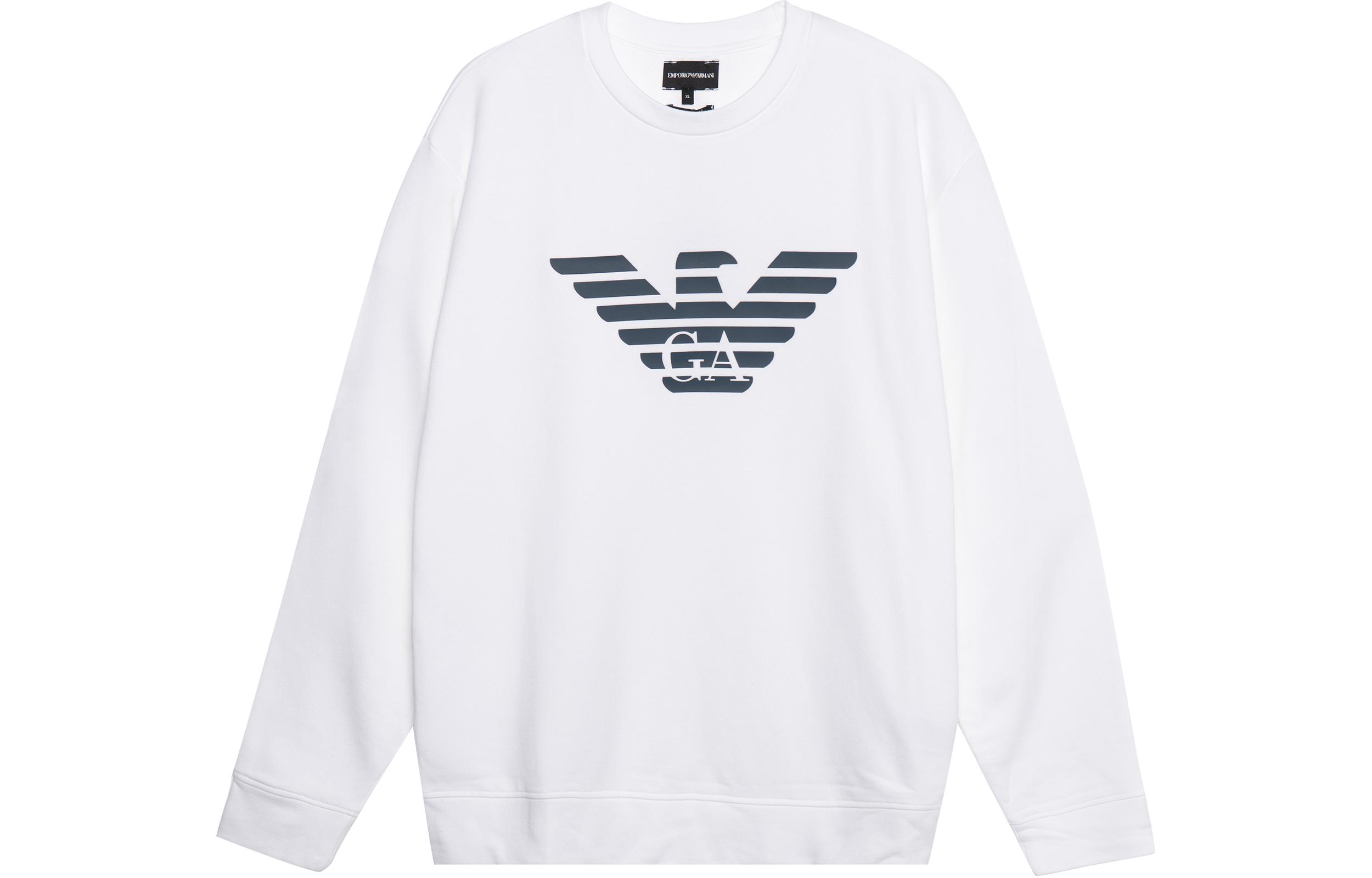 Order Emporio Armani FW21 白色标志印花卫衣 8N1MR6-1JRIZ-F108